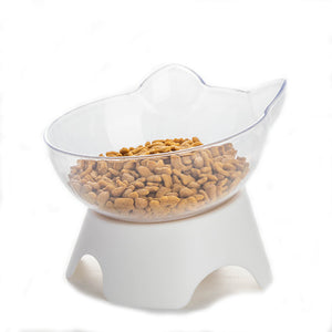 Angry Factory 15 Degree Tilted Pet Raised Bowl with Stand for Cats and Dogs