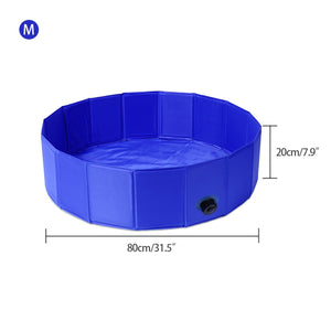 Summer Pet Dog Swimming Pool Pet Bath Pool for Puppy Washing Portable PVC Outdoor Durable Pet Bathing Tub Kid Pool for Large Dog