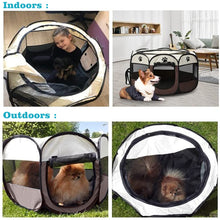 Load image into Gallery viewer, Cats Dogs Foldable Pet Exercise Pen Playpen Tents Playground for Small Pets
