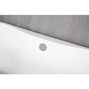59 Inch Crystal Acrylic Freestanding Bathtub Soaking Tub in White Splicing Color Freestanding Modern Design Bathtub - Free standing tub Dimension 59 L x 29.5 W x 23.2 H Inch
