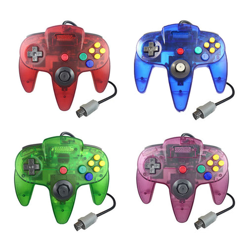 Family 4 Pack N64 1.8m/6FT Controllers for Retro Nintendo Gaming 0