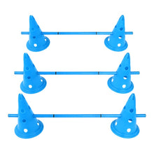 Load image into Gallery viewer, Dog Agility Cone Hurdle Agility Set- Adjustable Big to Small Dogs- Set of 3
