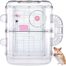 Load image into Gallery viewer, Angry Factory 2 Level Hamster Cage with Small Animals Accessories 3
