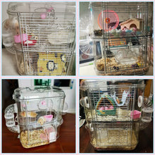 將圖片載入圖庫檢視器 Angry Factory 2 Level Hamster Cage with Small Animals Accessories 4
