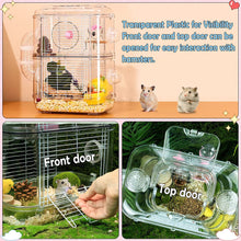 Load image into Gallery viewer, Angry Factory 2 Level Hamster Cage with Small Animals Accessories 6
