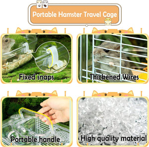 Angry Factory 2 Level Hamster Cage with Small Animals Accessories 7