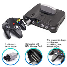 Load image into Gallery viewer, Family 4 Pack 1.8m/6FT Nintendo Retro N64 Controllers, Black, White, Grey, Gold 7
