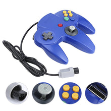 Load image into Gallery viewer, Family 4 Pack 1.8m/6FT Nintendo Retro N64 Controllers, Black, White, Orange, Blue 7
