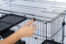 將圖片載入圖庫檢視器 32 Inch Small Animal Cage with 3 Open Top Design for Small animals, Bunny, Guinea Pig, Rabbit, Hamster, Newborn Kitten 3
