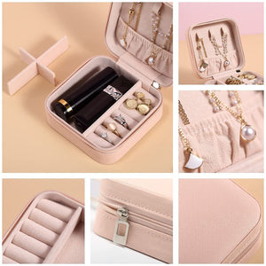Jewelry Organizer Travel Display Storage Case for Rings Earrings Necklace, Gifts for Girls Women