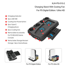 將圖片載入圖庫檢視器 Bedroom Decor for PS5 Playstation 5 Console Cooling Stand Charging Station 11
