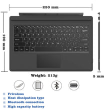 將圖片載入圖庫檢視器 Bluetooth Wireless Keyboard for Microsoft Surface Pro Type Cover Replacement 08
