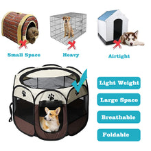 將圖片載入圖庫檢視器 Cats Dogs Foldable Pet Exercise Pen Playpen Tents Playground for Small Pets
