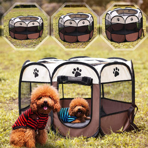 Cats Dogs Foldable Pet Exercise Pen Playpen Tents Playground for Small Pets