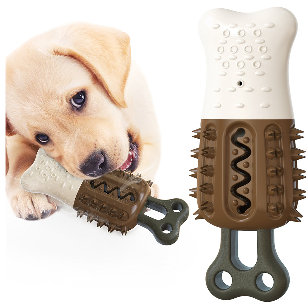 Dog Toys Ice Chewing Teeth Cleaning Premium Pet Teething Toy for Puppies, Ice Freeze Interactive Chewers Dog Toy in Summer, Cooling Frozen Puzzle Pet Treat Training Tools for Small Medium and Large Dogs