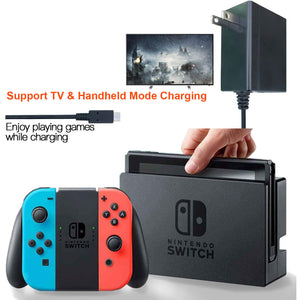  Games TV Mode Supports Dual-Voltage AC Charger for Nintendo Switch 8