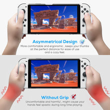 將圖片載入圖庫檢視器 Handle Grip with Kickstand Back Cover for Nintendo Switch OLED 2021 Model, Switch or Switch Lite White 8
