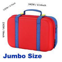 Load image into Gallery viewer, Mario Denim Pants Console Storage Case Jumbo Product Dimensions
