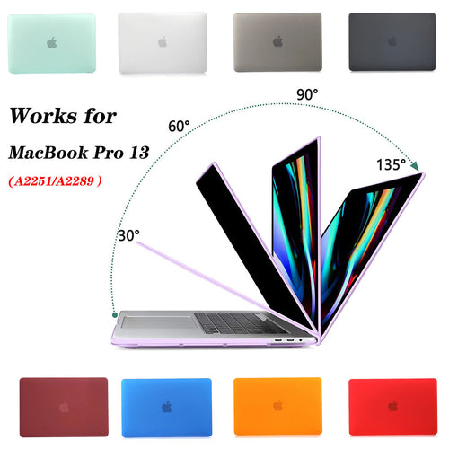 Matte Coating Hard Cover Case for MacBook Pro 13 Inch A2251 A2289 1