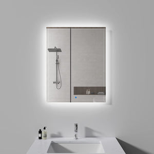 Tona 23x30In Bathroom Mirror 8000k LED Light Makeup Wall Mirror Vanity, Waterproof Aluminum Alloy Sealing Bathroom Mirrors for Wall Mounted 0
