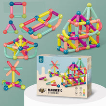 Load image into Gallery viewer, Large Magnetic Sticks construction set Building Blocks Set Kids Educational Toys For Children Magnetic Toy Bricks balls for children
