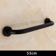 將圖片載入圖庫檢視器 Bathroom Safety Grab Bar Stainless Steel Bathroom Handle Black Safety Bar Bathroom Anti-Drop Device

